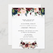 バジェットウィンターフローラ結婚式招待状フライヤー (正面/裏面)