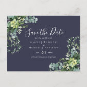 バジェットウィンターブルーティスル結婚ズ ポストカード (正面)