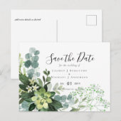 バジェットウィンターブルーティスル結婚ズ ポストカード (正面/裏面)