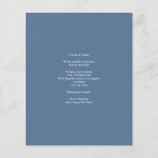 バジェットウィンターホワイトクリスマスドア新しいホームムービング (裏面)