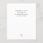 バジェットウィンターホワイトフローラ&パインクリスマスまたは休日 (裏面)