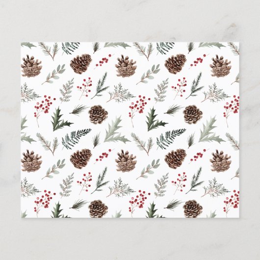 バジェットウィンターボタニカルクリスマスフォト (裏面)