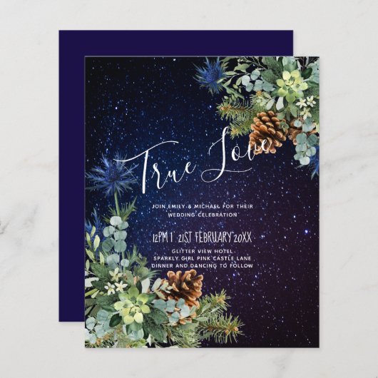 バジェットウィンターユーカリプツパインコーン結婚ズ (正面/裏面)