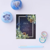 バジェットウィンターユーカリプツパインコーン結婚ズ チラシ (シングル)