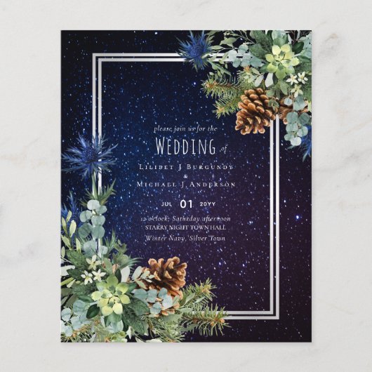 バジェットウィンターユーカリプツパインコーン結婚ズ チラシ (正面)