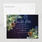 バジェットウィンターユーカリプツパインコーン結婚ズ ポストカード (正面/裏面)