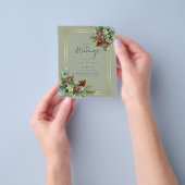 バジェットウィンターレッドベリーパインコ結婚ーンズ チラシ (手)