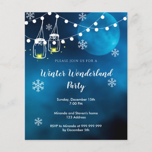 バジェットウィンターワンダーランドパーティーブルームーン (正面)