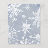 バジェットウィンターワンダーランドブライダルシャワー招待 (裏面)