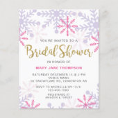 バジェットウィンターワンダーランドブライダルシャワー金ゴールドピンク (正面)