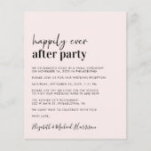 バジェットウェディングレセプションQRコードピンク招待状 (正面)