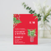 バジェットウェディング招待ファーングリーン葉リー (スタンド正面)