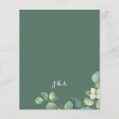 バジェットウェディング素朴は葉ユーカリ チラシ (裏面)