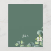 バジェットウェディング素朴は葉ユーカリFを招待 チラシ (裏面)