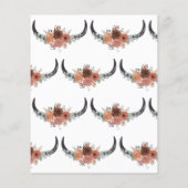 バジェットウエスタンボヘミアンフローラカウー結婚スカル (裏面)