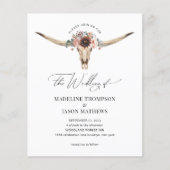 バジェットウエスタンボヘミアンフローラカウー結婚スカル (正面)