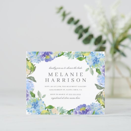 バジェットウォーターカラーアジサイリースブライダルシャワー (スタンド正面)