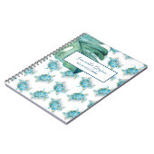 バジェットウォーターカラーウミガメ新学期 ノートブック (左側)