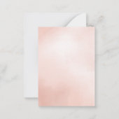 バジェットウォーターカラーシャンパンバチェロレッテ週末 ノートカード (裏面)