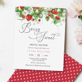 バジェットウォーターカラーストロベリーブライダルシャワー