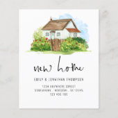 バジェットウォーターカラーハウスフローラ新しいホームアドレス (正面)