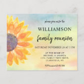 バジェットウォーターカラーファミリー懇親会招待状 (正面)