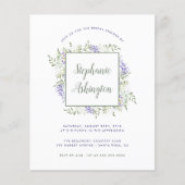 バジェットウォーターカラーフジタリアフレームブライダルシャワー (正面)