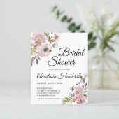 バジェットウォーターカラーブライダルシャワー招待 (スタンド正面)