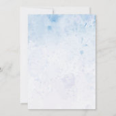 バジェットウォーターカラーブルー7月4日パーティー 招待状 (裏面)