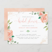 バジェットウォーターカラープニーユーカリブライダルシャワー (正面/裏面)