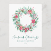 バジェットウォーターカラーベリー&グリーンリーリース シーズンポストカード (正面)