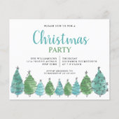 バジェットウォーターカラーホリデークリスマスツリーズパーティー (正面)