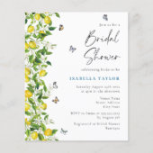 バジェットウォーターカラーレモンボタニカルブライダルシャワー (正面)