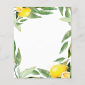 バジェットウォーターカラーレモンボタニカル結婚ズ (裏面)