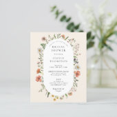 バジェットウォーターカラーワイルドフラワーアーチブライダルシャワー (スタンド正面)