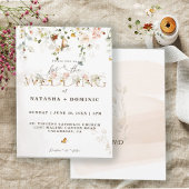 バジェットウォーターカラーワイルドフラワー庭園の結婚式