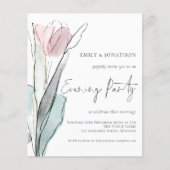 バジェットウォーターカラー結婚チューリップの夕べパーティー (正面)