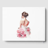 バジェットウォーター結婚カラーズガウンブライダルシャワー ゲストブック (裏面)