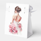 バジェットウォーター結婚カラーズガウンブライダルシャワー フェイバーボックス (裏面サイド)