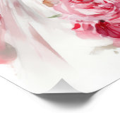 バジェットウォーター結婚カラーズガウンブライダルシャワー ポスター (コーナー)