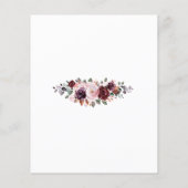 バジェットウォーター色秋ブライダルシャワー招待状 (裏面)