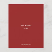 バジェットウォーミングコーヒークリスマスホリデーカード (裏面)