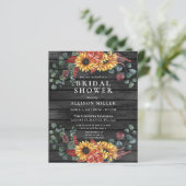 バジェットウッドサンフラワーズブライダルシャワー招待 (スタンド正面)