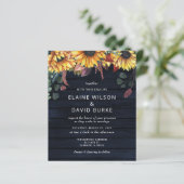 バジェットウッドサンフラワーズ結婚式招待状 (スタンド正面)