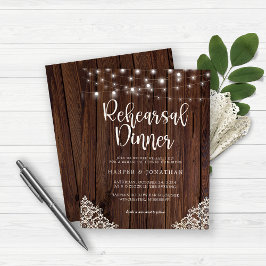 バジェットウッドストリングライトレース結婚のリハーサル