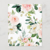 バジェットウッドランドアニマルズベビーシャワー招待状 (裏面)