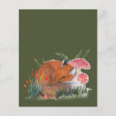 バジェットウッドランドキツネ秋のベビーシャワー (裏面)