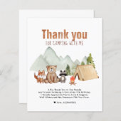 バジェットウッドランドキャンパーズキャンプ誕生日サンキューユユー (正面/裏面)