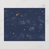 バジェットウッドランドキャンピングベビーシャワー招待状 (裏面)