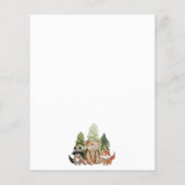 バジェットウッドランドハッピーキャンパーキャンプ子供の誕生日 (裏面)